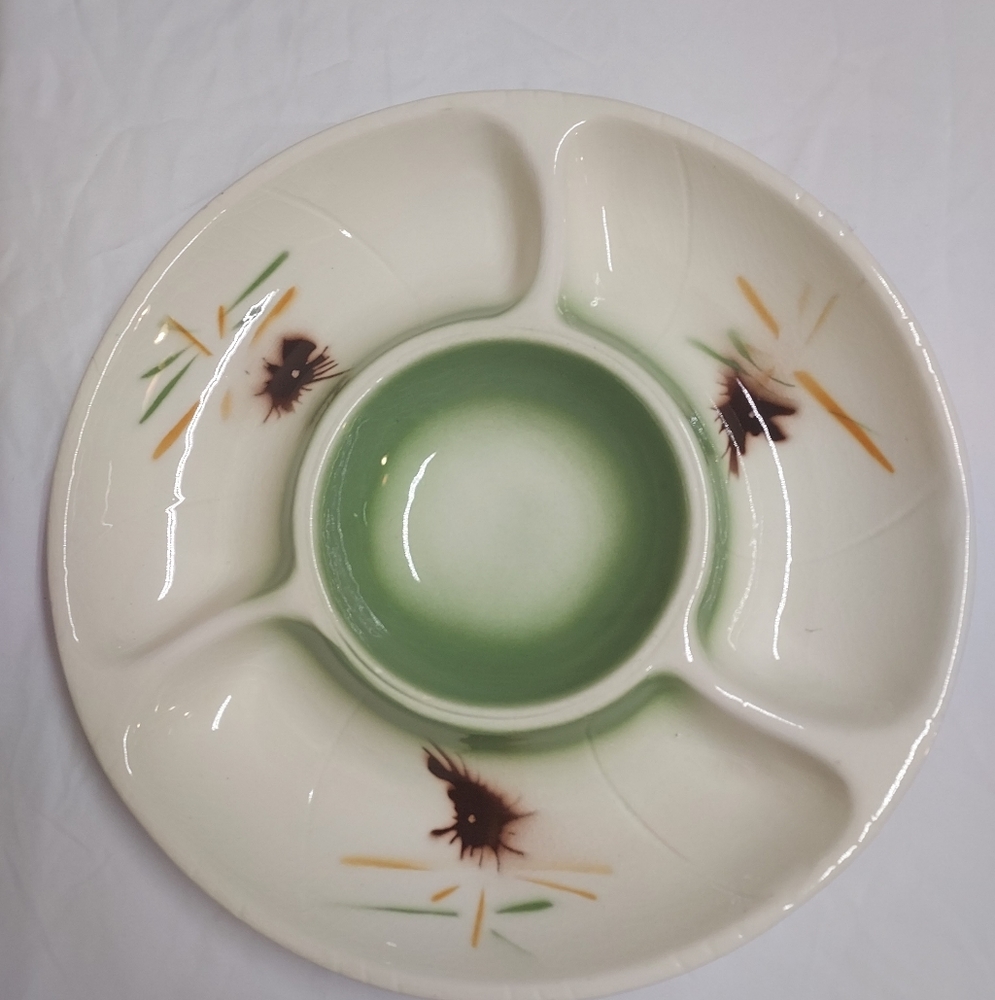 Vintage 4 section serving platter